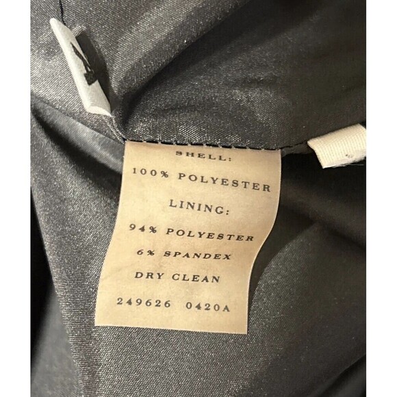 ANN TAYLOR Black Grey Animal Print Sleeveless Dress Size 6 - Picture 6 of 14